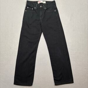 Levi's Boys Black 550 Denim Jeans 12 Slim 24x26 Relaxed 5 Pocket